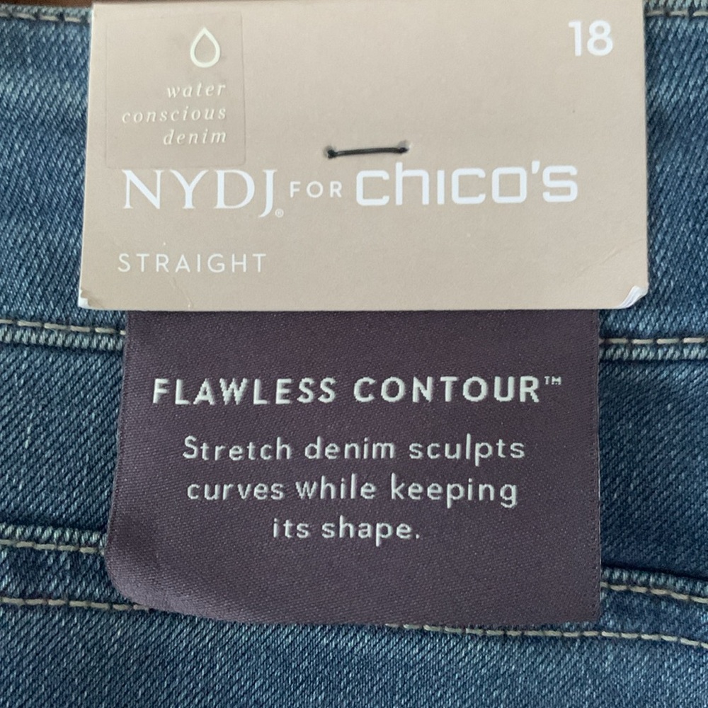 NYDJ for Chico’s Flawless Contour Straight Jean Size 18 NWT - Picture 7 of 12
